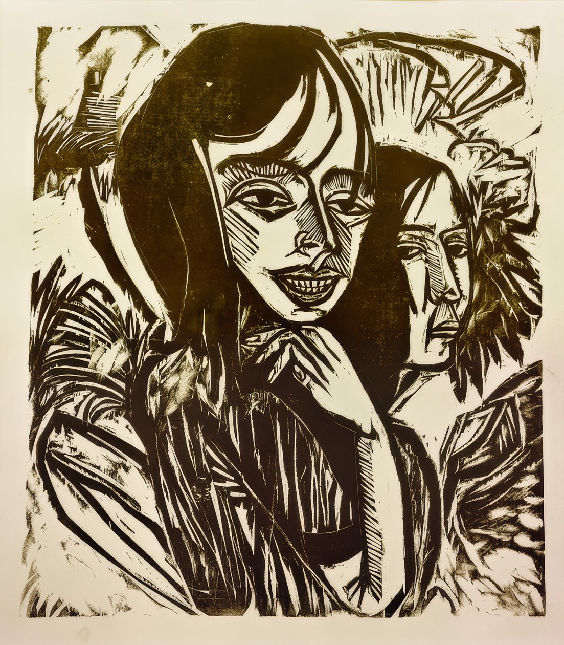 Fehmarn-meisje door Ernst Ludwig Kirchner
