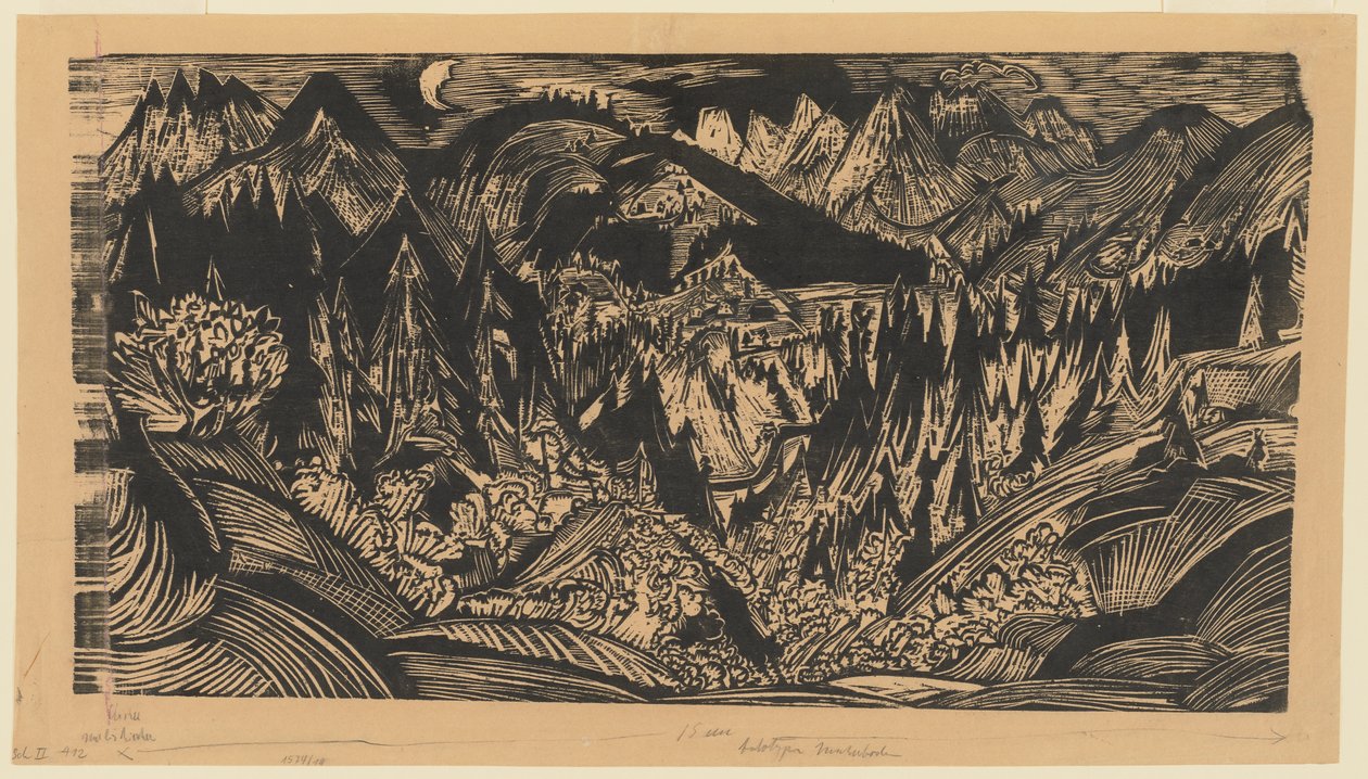 Junkerboden door Ernst Ludwig Kirchner