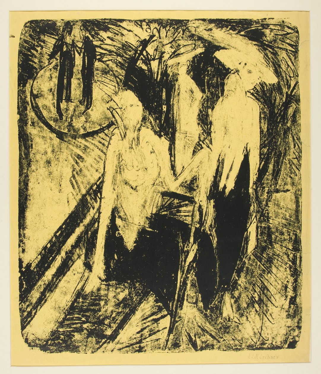 Kokotten op de Kurfürstendamm door Ernst Ludwig Kirchner