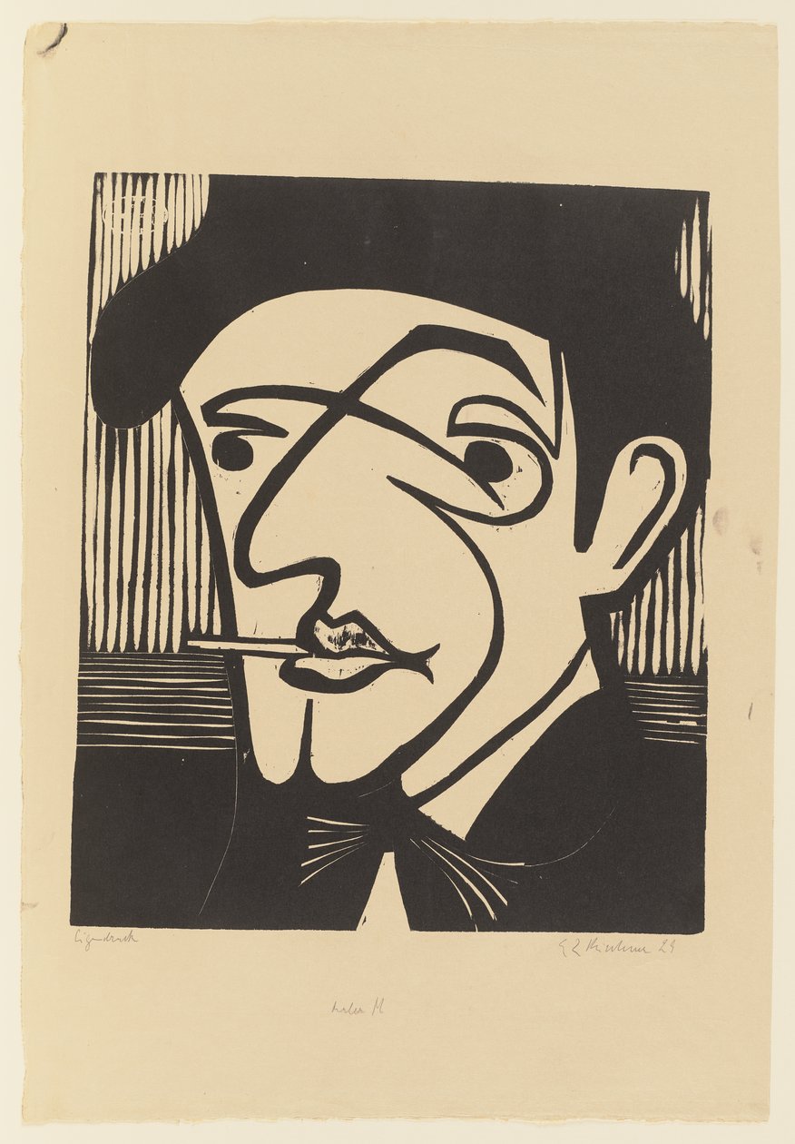 Schilder M. door Ernst Ludwig Kirchner