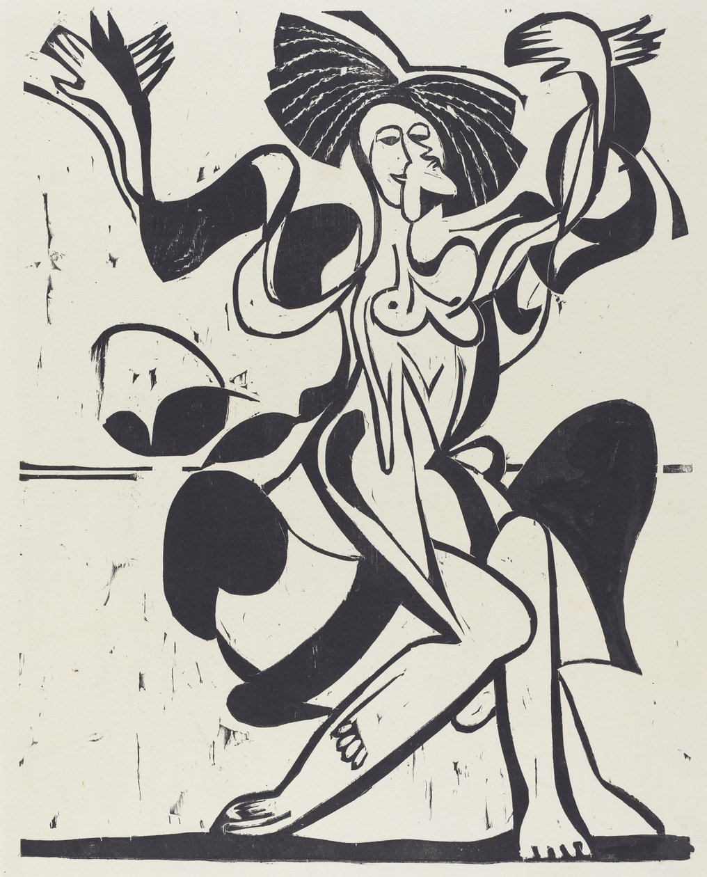 Dans van Mary Wigman door Ernst Ludwig Kirchner