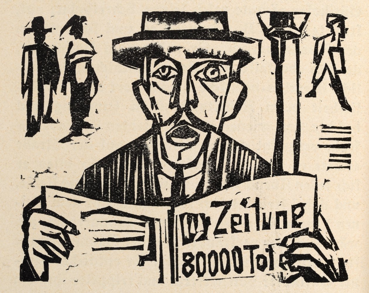 Naast de Heerstraße. Verhalen van Jakob Bosshart. De vredesapostel – Werner Gütikofer door Ernst Ludwig Kirchner