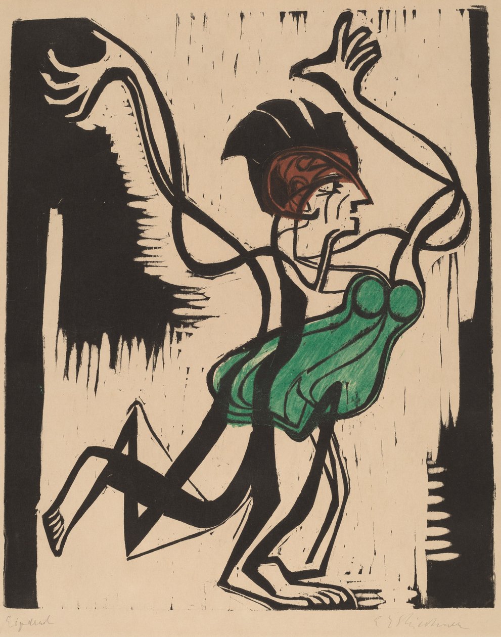 Palucca door Ernst Ludwig Kirchner