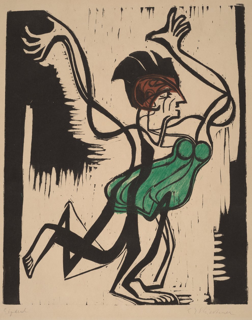 Palucca door Ernst Ludwig Kirchner
