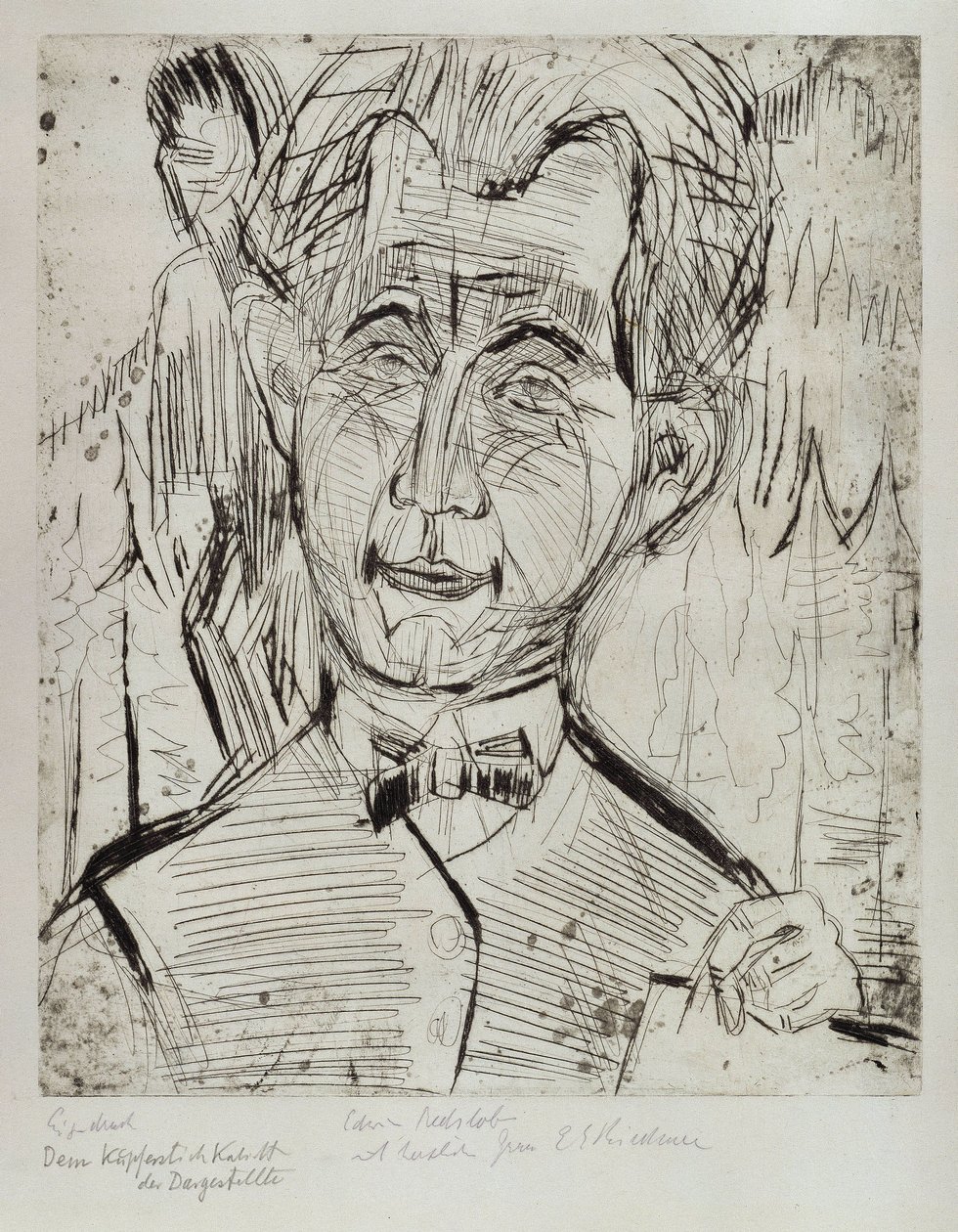 Portret van Dr. Redslob door Ernst Ludwig Kirchner