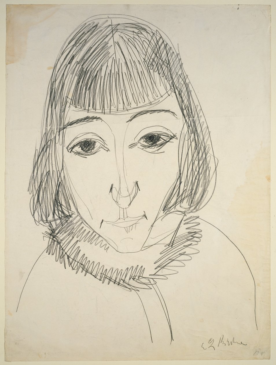 Portret van Erna door Ernst Ludwig Kirchner
