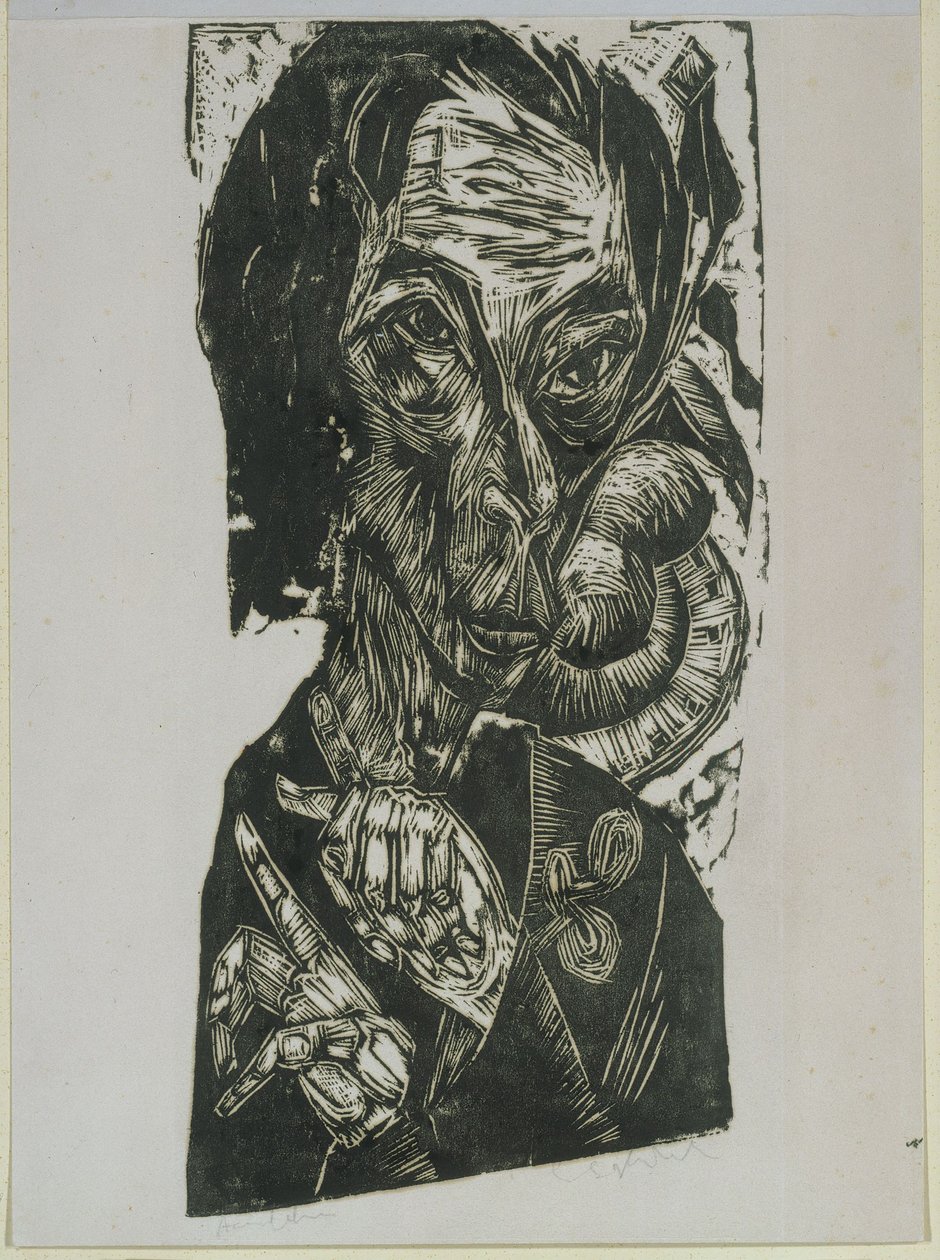 Zelfportret door Ernst Ludwig Kirchner