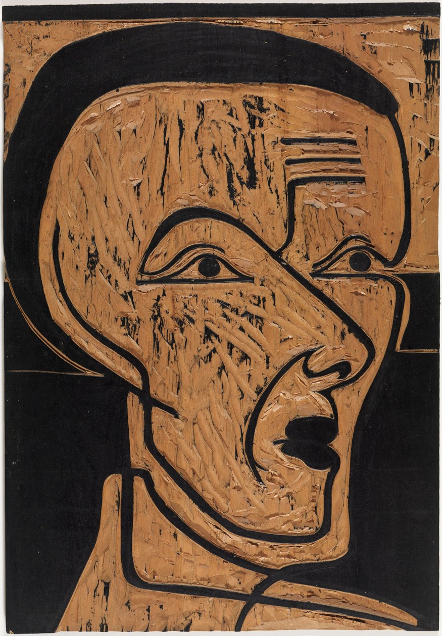 Zelfportret, tekenblok door Ernst Ludwig Kirchner