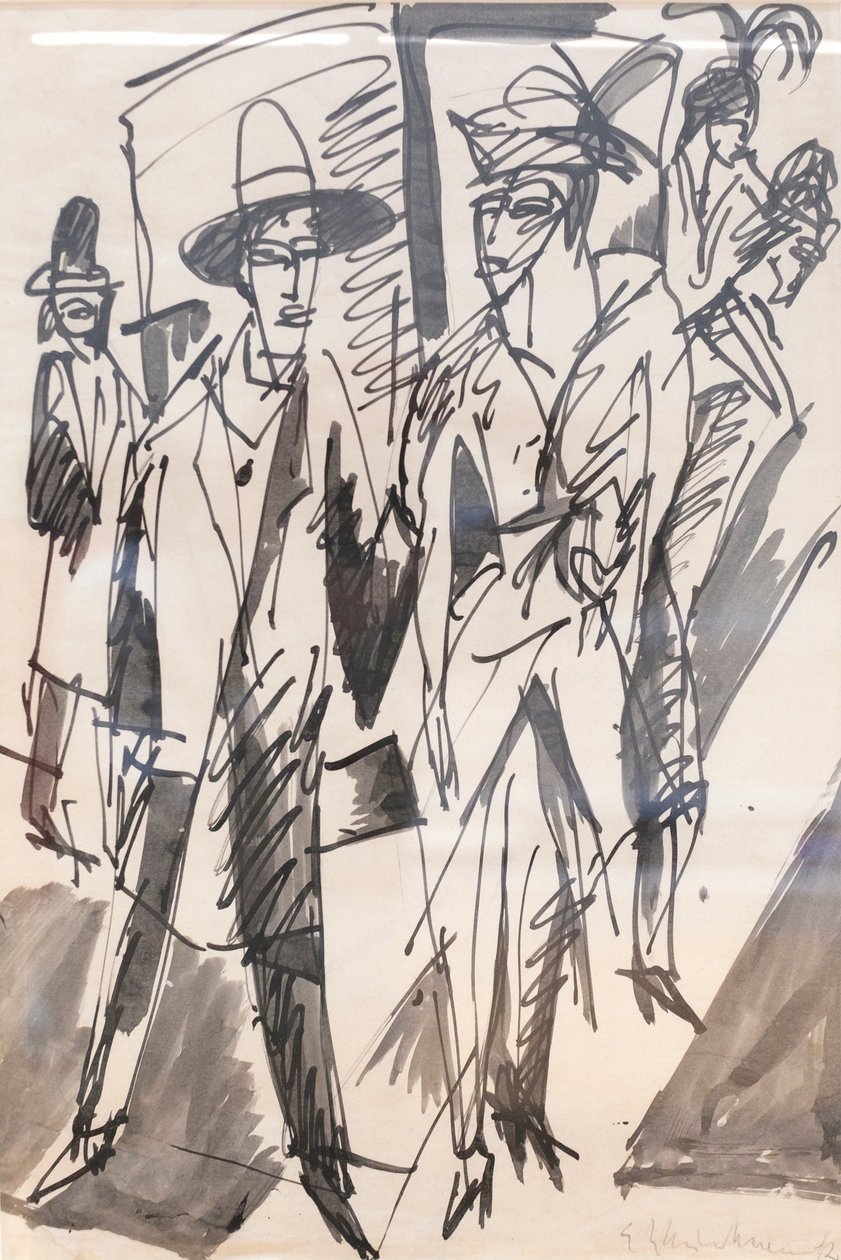 Stelle della strada door Ernst Ludwig Kirchner