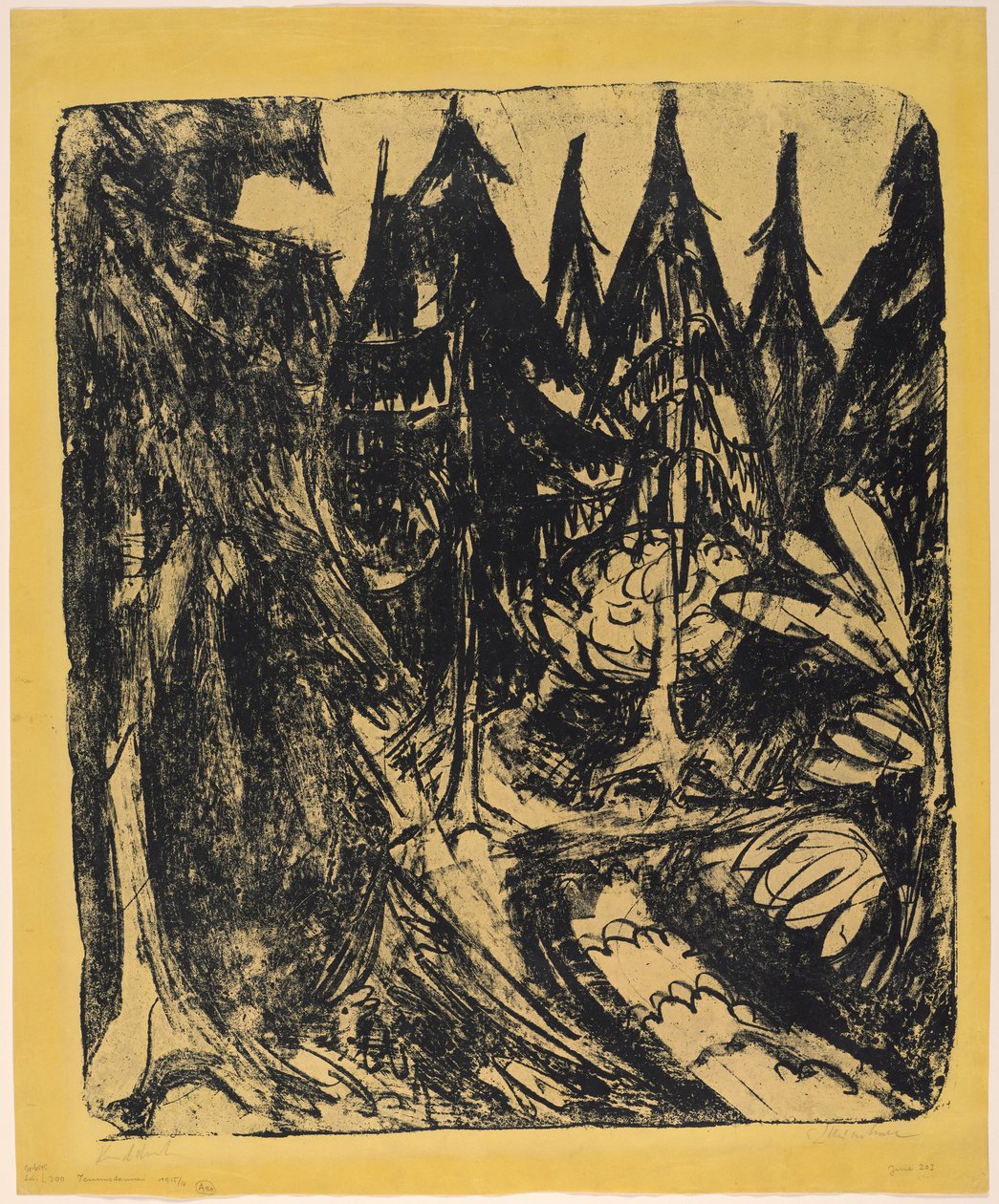 Taunustannen door Ernst Ludwig Kirchner