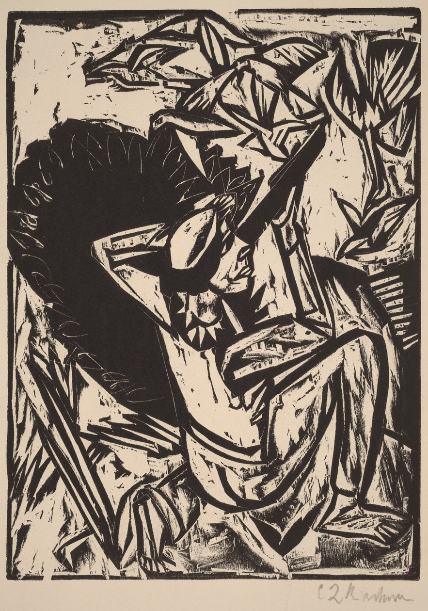De meeuwenjager door Ernst Ludwig Kirchner