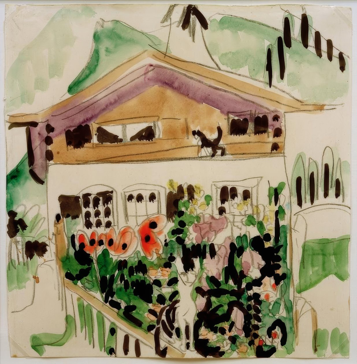 Wildbodenhuis door Ernst Ludwig Kirchner