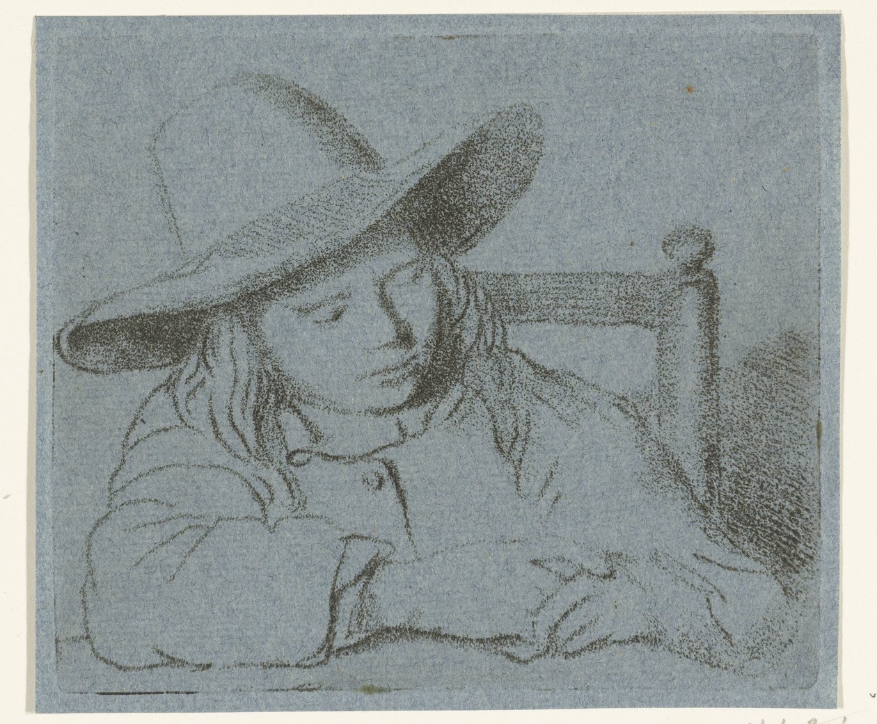 Slapende jongen met hoed door Ernst Willem Jan Bagelaar