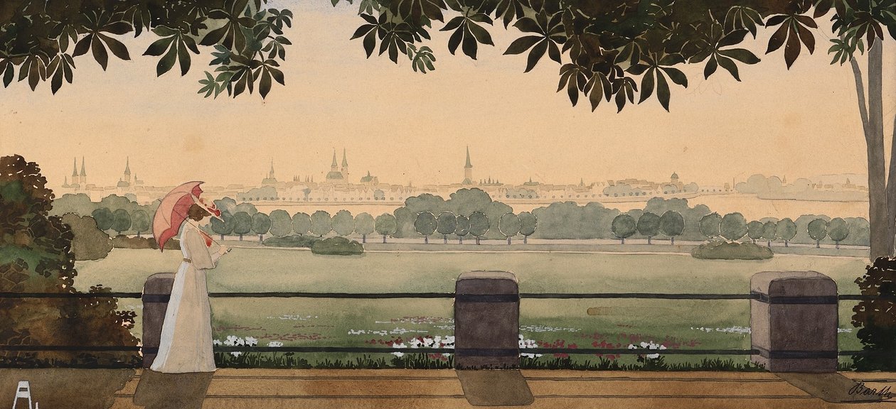 Plein op Marly, Lübeck door Erwin Barth