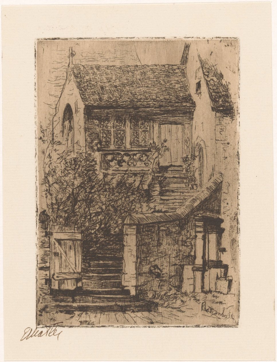 Rothenburg door Etha Fles (signed by artist)