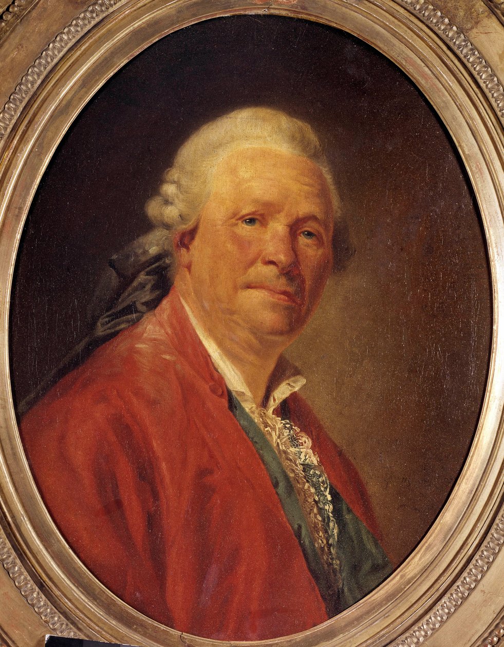 Portret van Ritter Christoph Willibald von Gluck, Duitse componist. Schilderij door Etienne Aubry. 18e eeuw door Etienne Aubry
