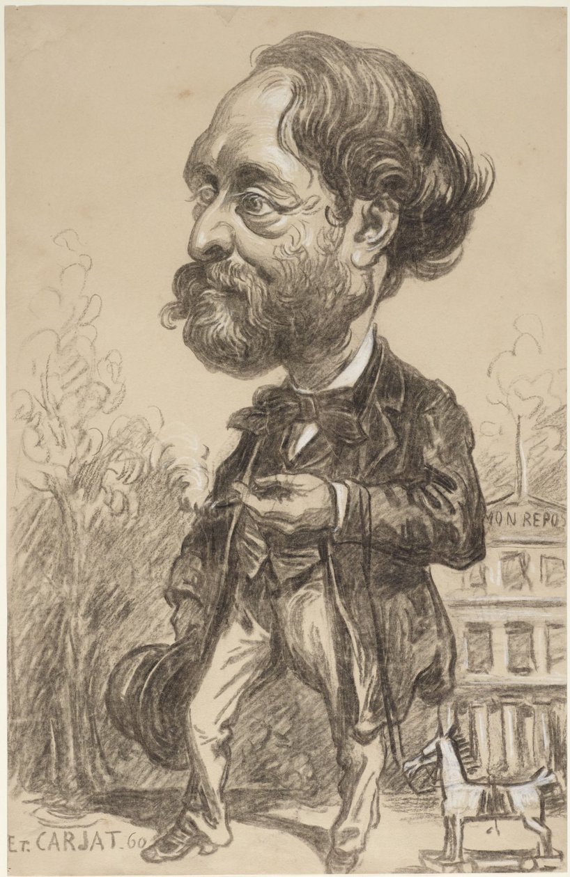 Karikatuur van Gustave Perdonnet door Etienne Carjat