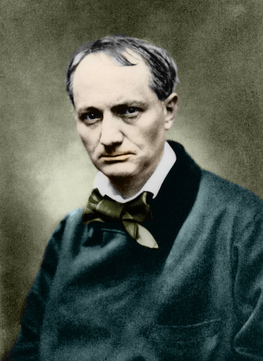 Charles Baudelaire (1821-1867), Franse schrijver, Foto van Carjat. door Etienne Carjat