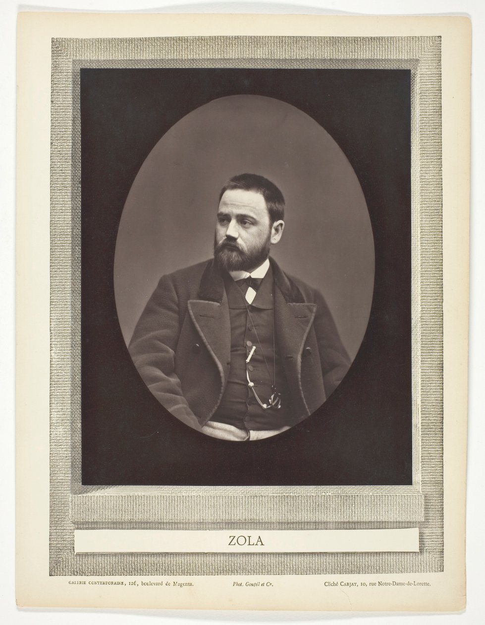 Émile Zola (Frans romanschrijver, toneelschrijver en journalist, 1840-1902) door Etienne Carjat
