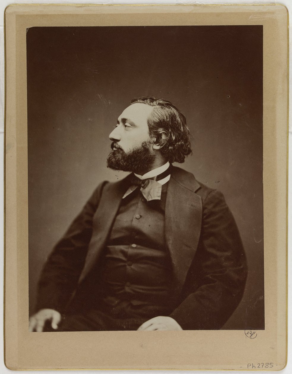 Léon Gambetta (1838-1882), advocaat en politicus door Etienne Carjat