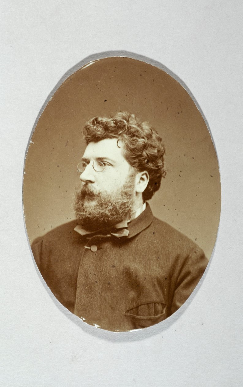 Portret van Georges Bizet (1838-1875), componist. door Etienne Carjat
