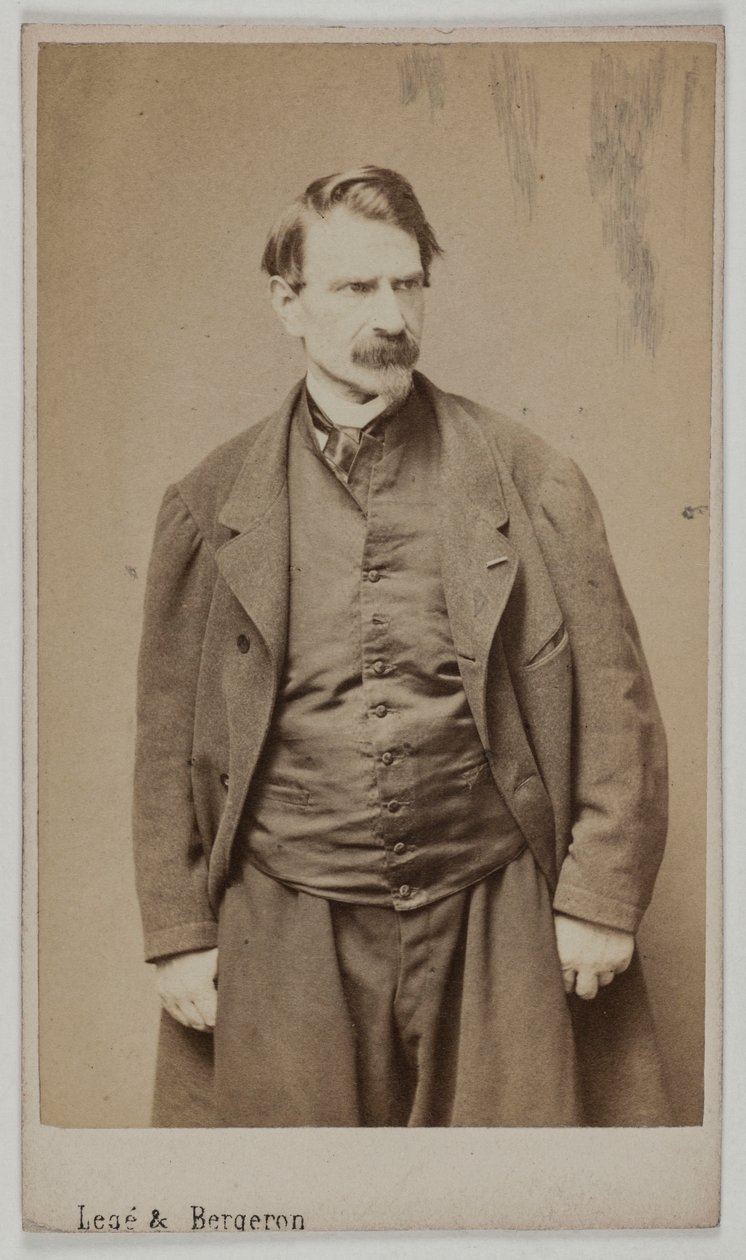 Portret van François Delsarte, ca. 1870-90 (albuminedruk) door Etienne Carjat
