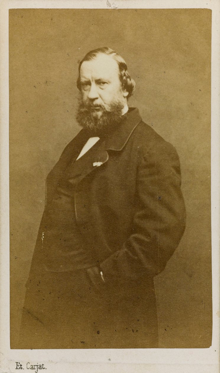 Portret van de kunstenaar Constant Troyon, vroege 1860s door Etienne Carjat