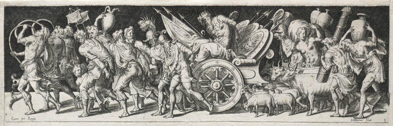 Gevechten en triomfen, waarschijnlijk 1560s door Etienne Delaune