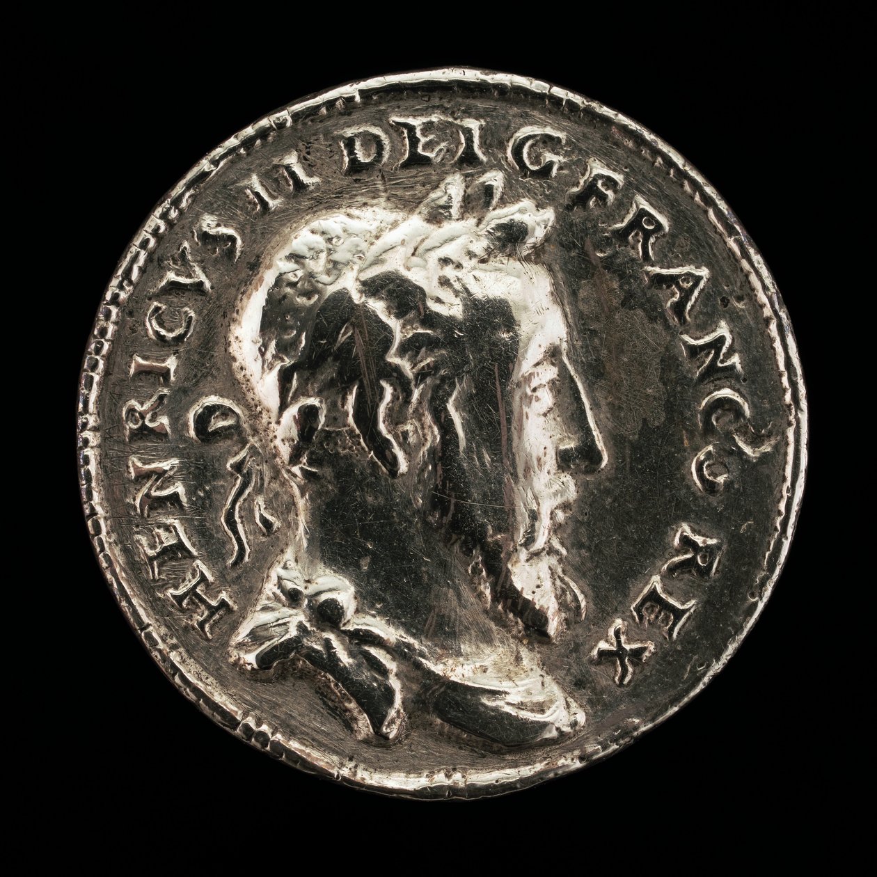 Hendrik II, 1519-1559, koning van Frankrijk 1547 [voorzijde] door Etienne Delaune