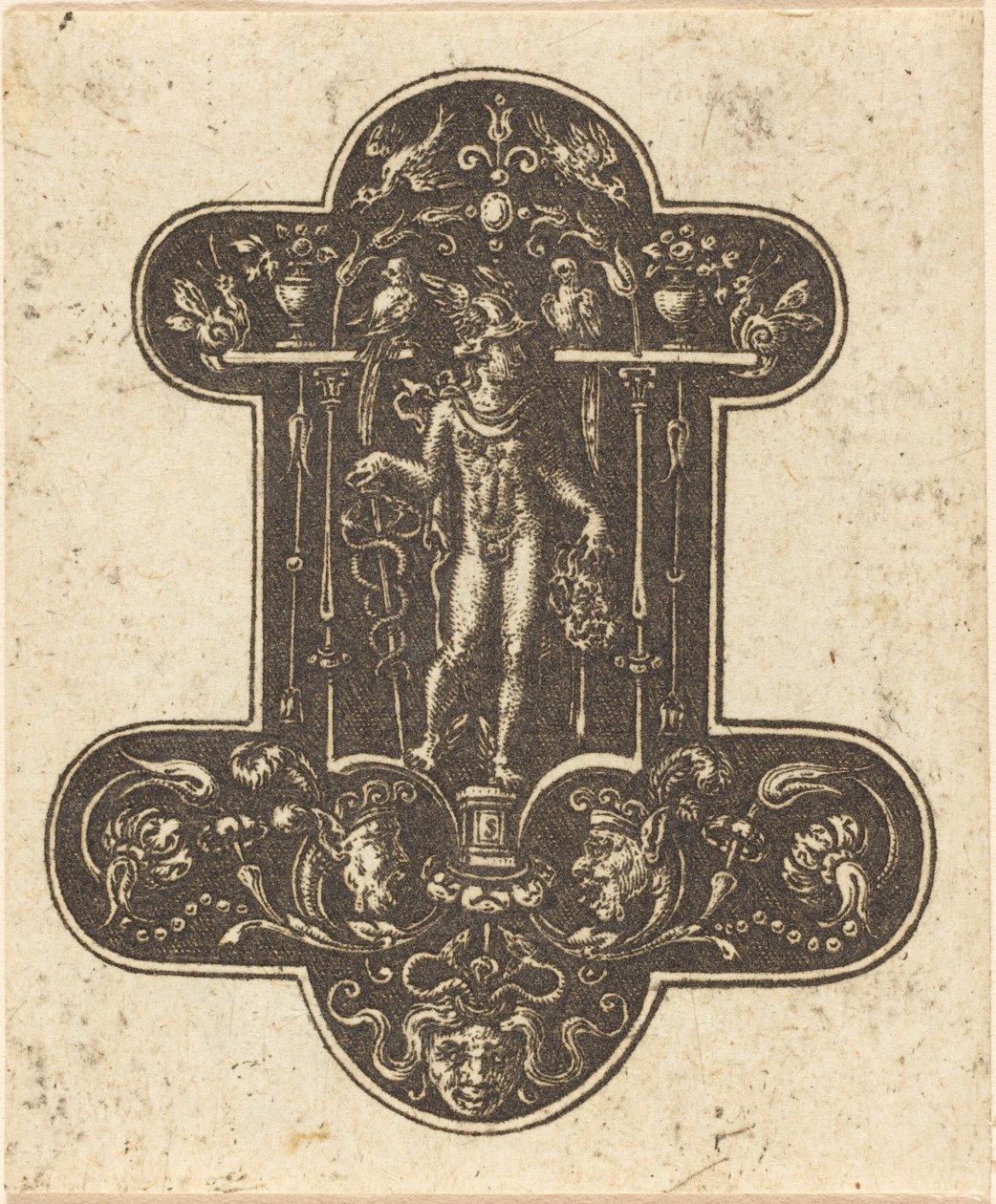 Mercurius met het hoofd van Argus door Etienne Delaune