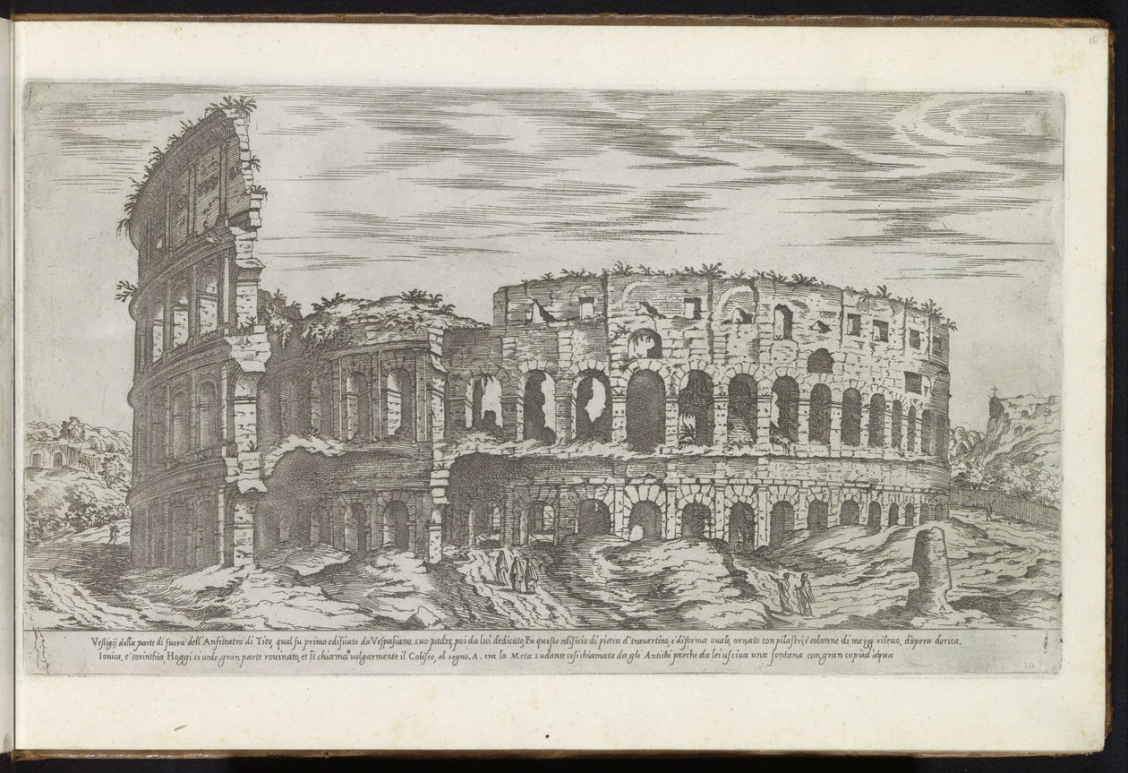 Colosseum te Rome door Etienne Duperac