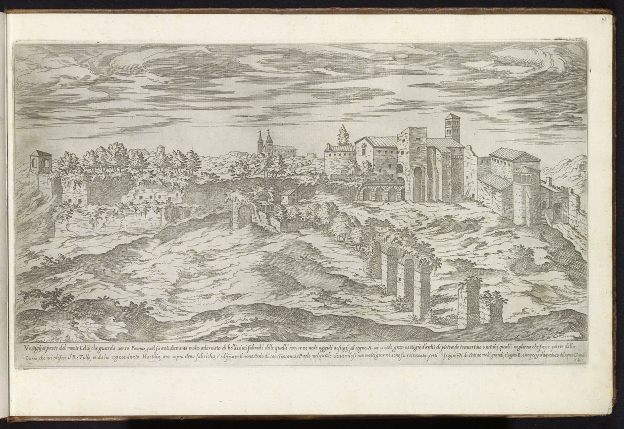 Monte Celio te Rome door Etienne Duperac