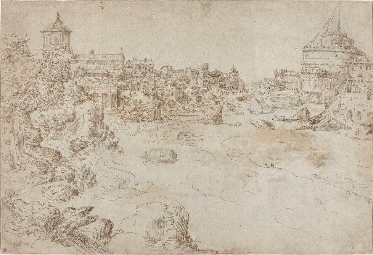 Uitzicht op het kasteel Sant