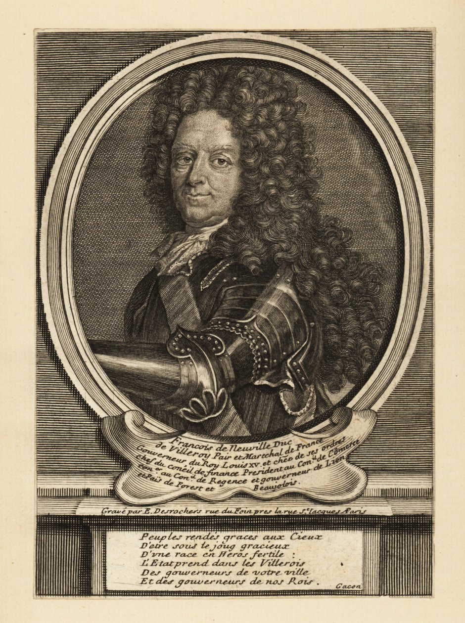 Francois de Neufville, 2e hertog van Villeroy door Etienne Jehandier Desrochers