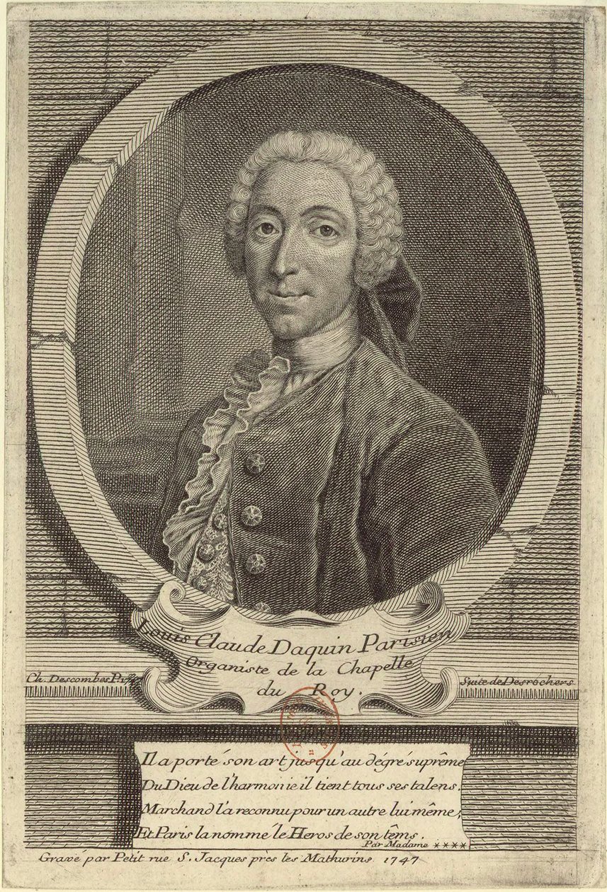 Louis-Claude Daquin door Etienne Jehandier Desrochers