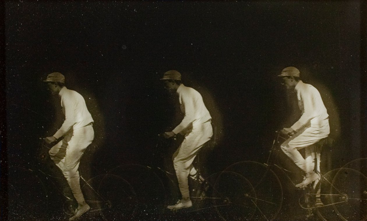 Man fietst door Etienne Jules Marey