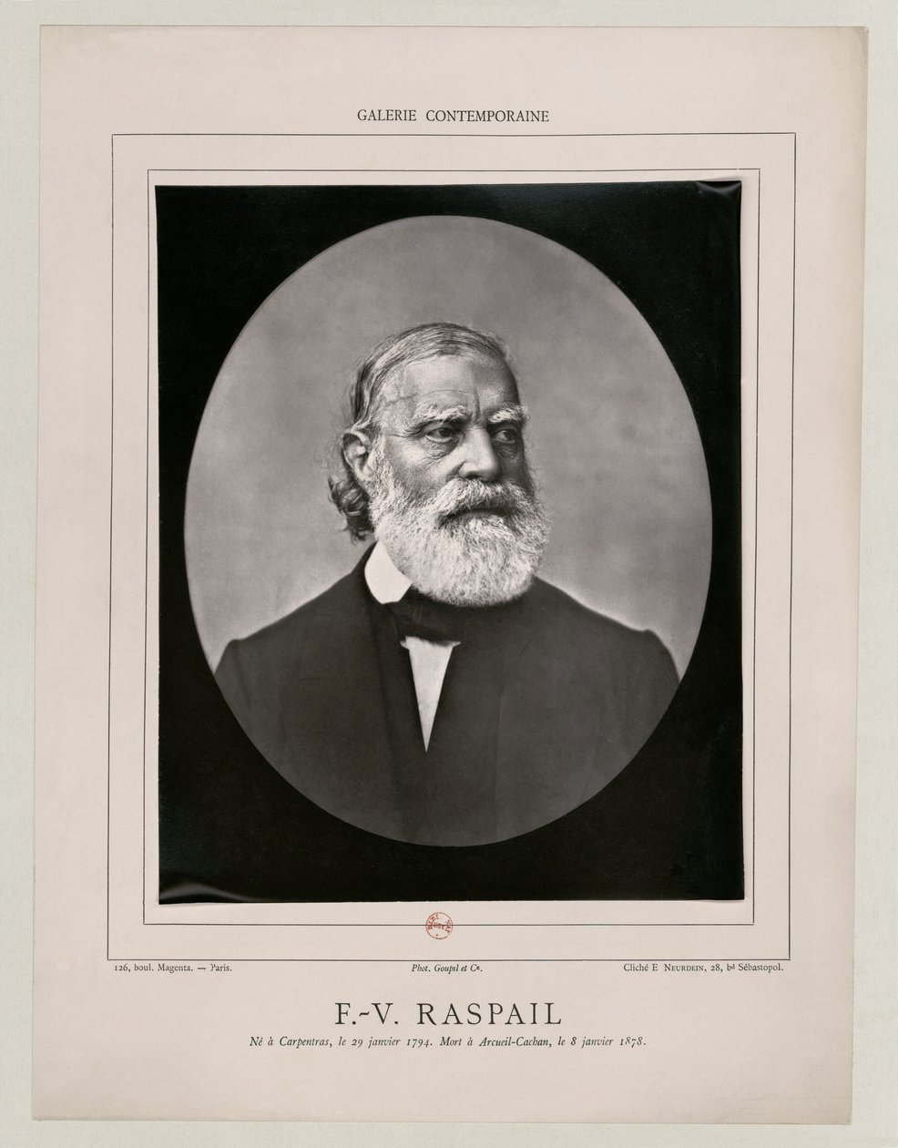 François Vincent Raspail Neurdein BNF Gallica door Etienne Neurdein