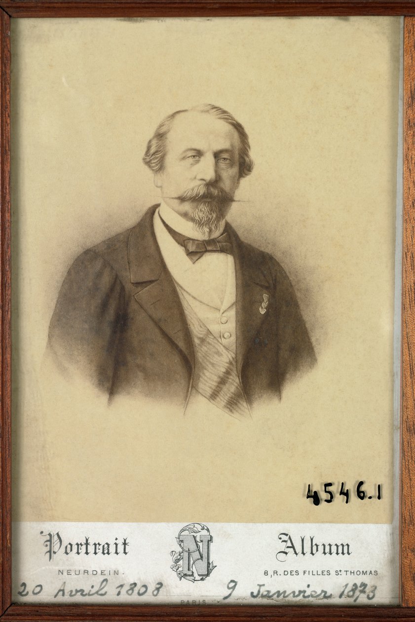 Portret van keizer Napoleon 3 door Etienne & Neurdein Louis Antonin (1846 p. 1915) Neurdein