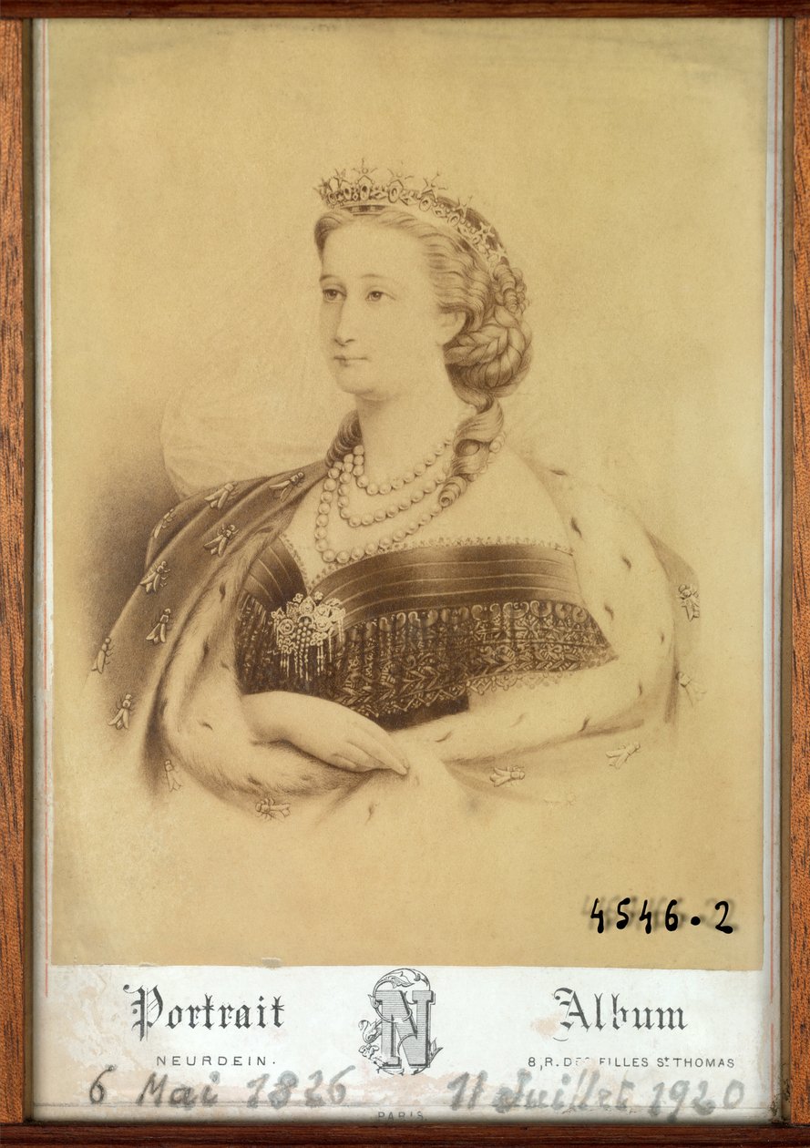 Portret van keizerin Engenie door Etienne & Neurdein Louis Antonin (1846 p. 1915) Neurdein