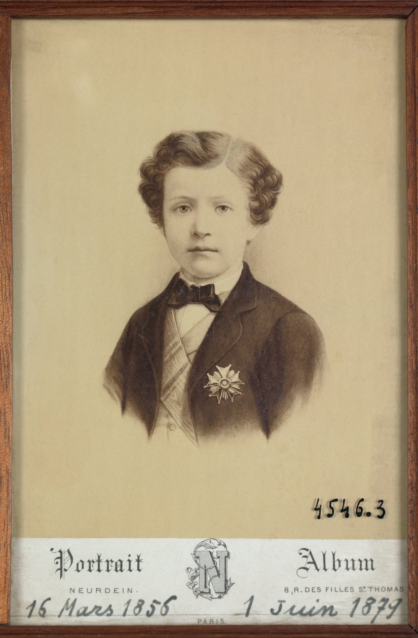 Portret van keizerlijke prins door Etienne & Neurdein Louis Antonin (1846-p. 1915) Neurdein