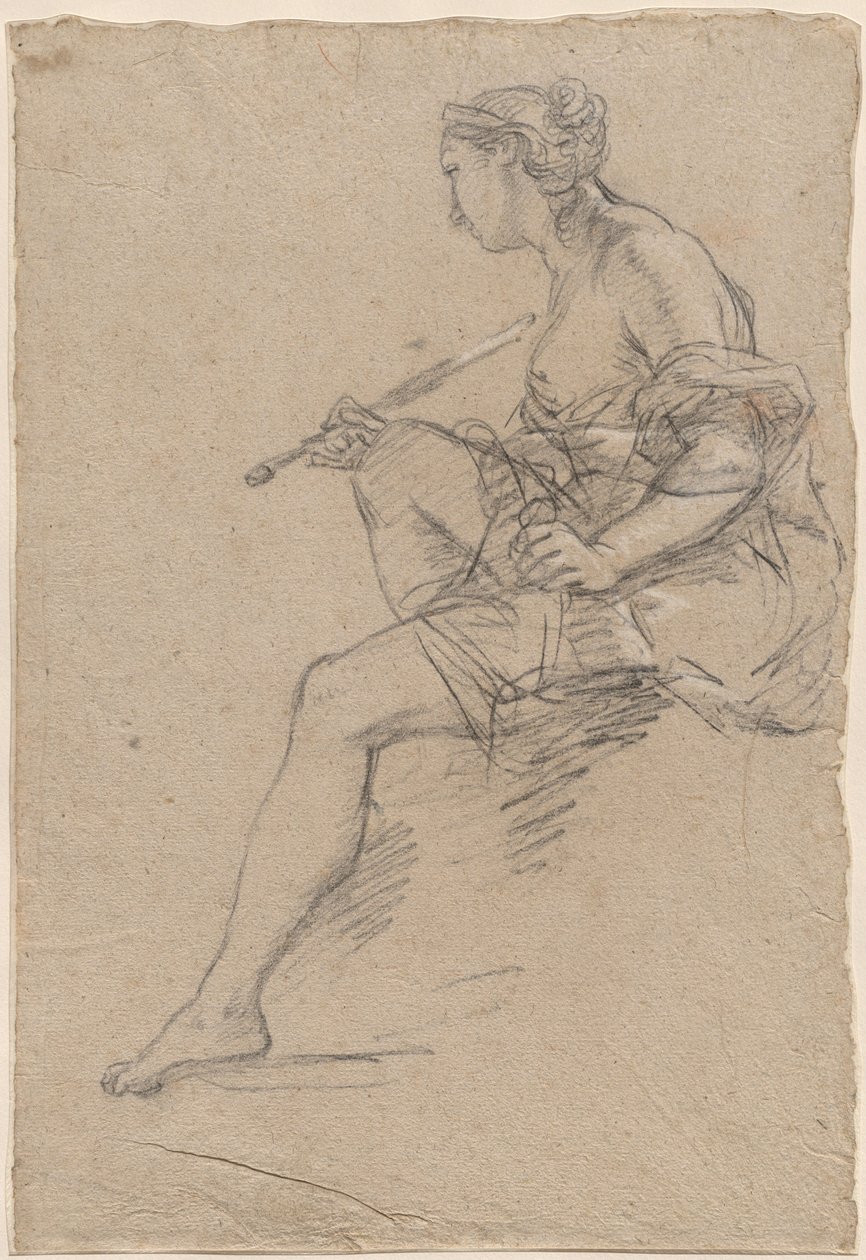 Studie voor een Allegorie van Schilderkunst door Etienne Parrocel