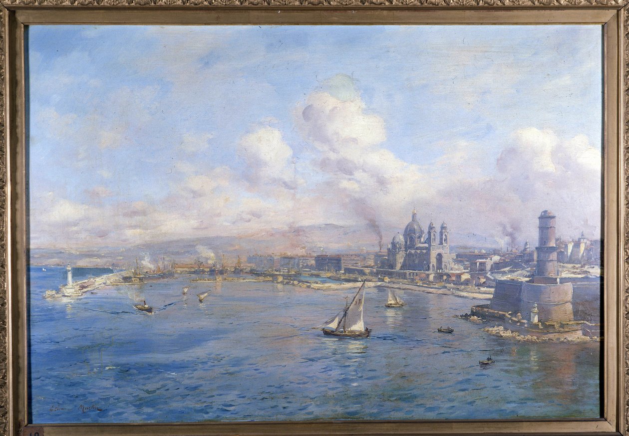 Het Joliette-bekken en de nieuwe havens in Marseille door Etienne Philippe Martin