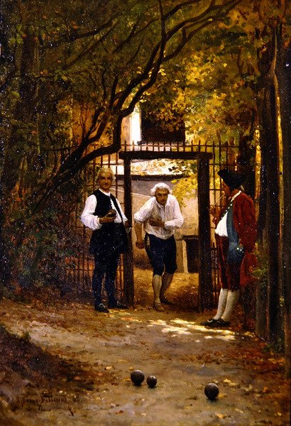 Jeu de boules spelen door Etienne Prosper Berne Bellecour