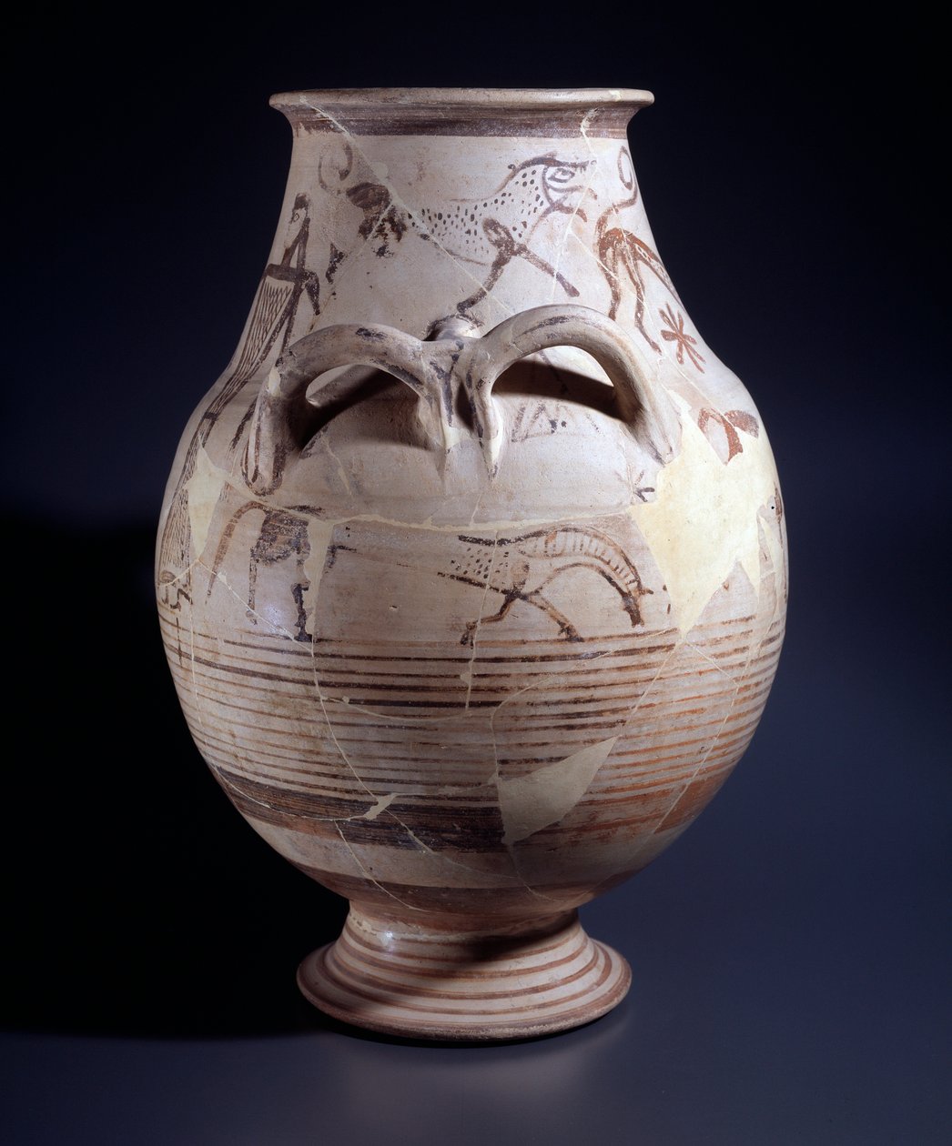 Terracotta krater, 680-660 v.Chr. door Etruscan