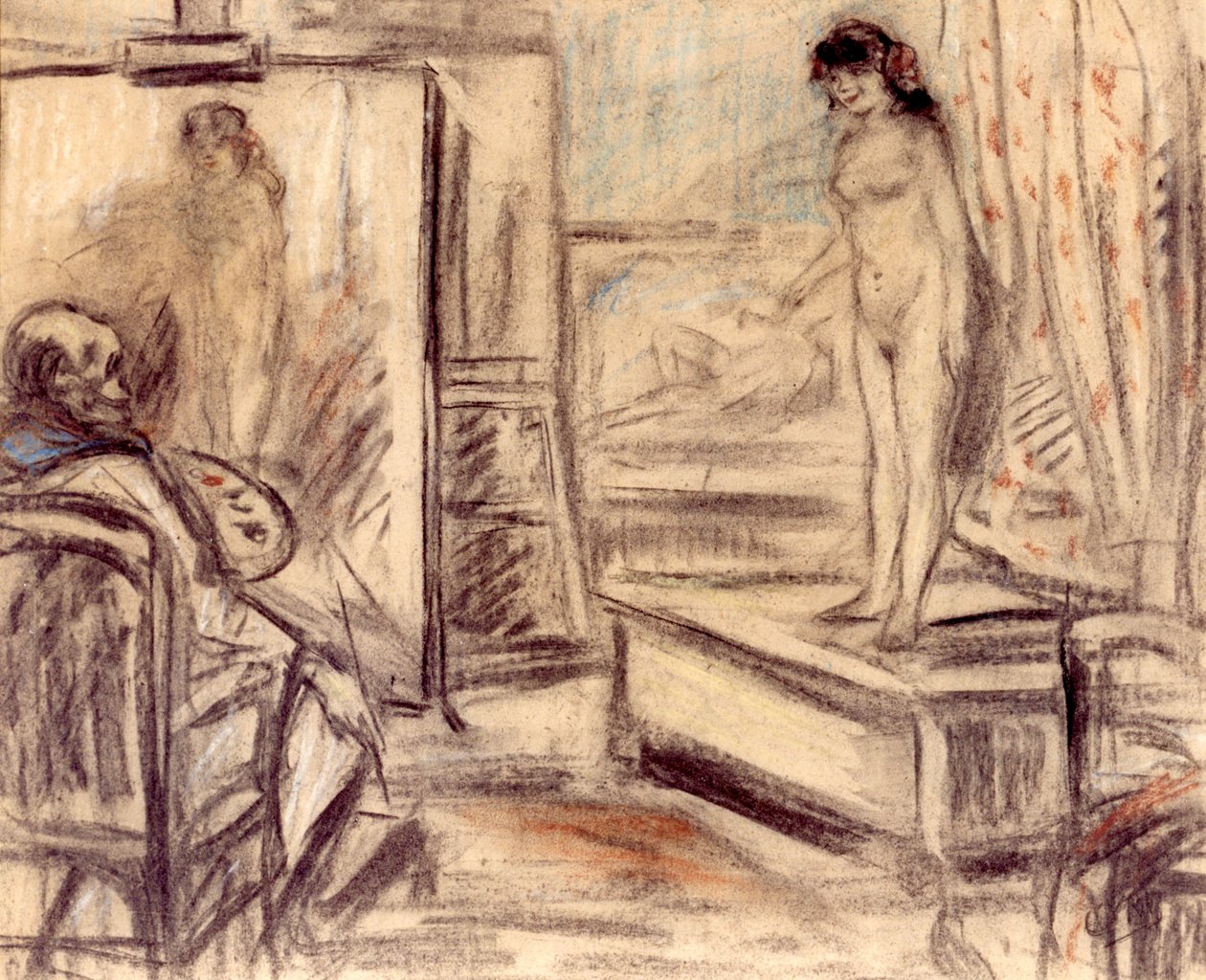 In het atelier door Eugeen van Mieghem