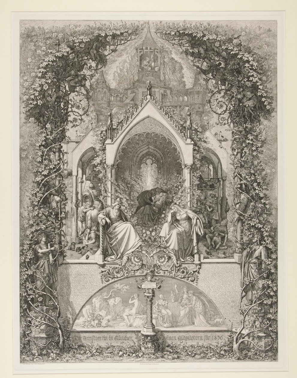 Doornroosje. Sprookje van Grimm door Eugen Napoleon Neureuther