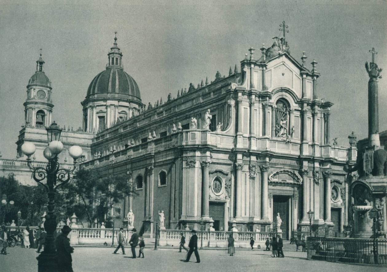 Kathedraal van Catania, Sicilië, Italië, 1927 door Eugen Poppel