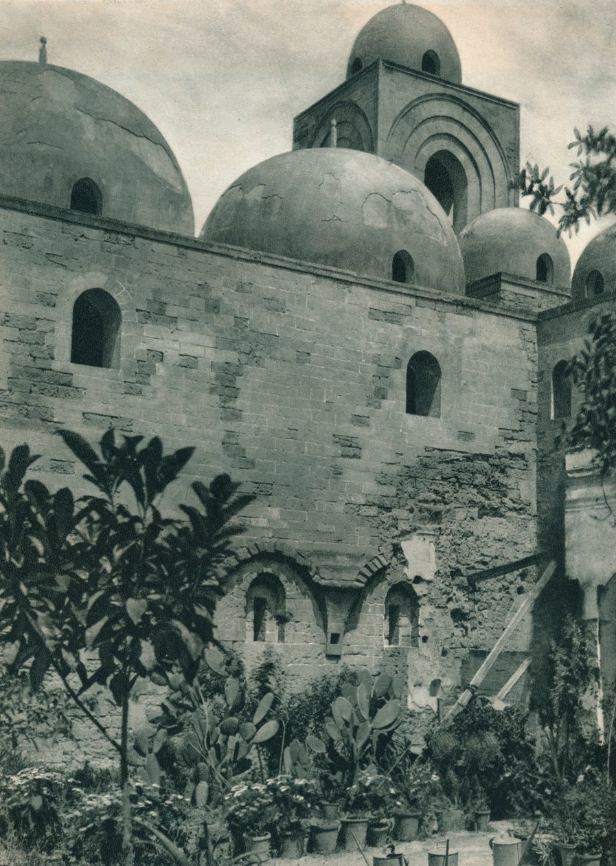 Kerk van San Giovanni degli Eremiti, Palermo, Sicilië, Italië, 1927 door Eugen Poppel