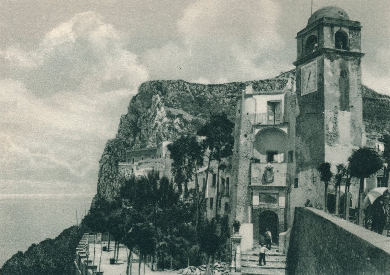 Kerk aan de kust, Capri, Italië, 1927 door Eugen Poppel