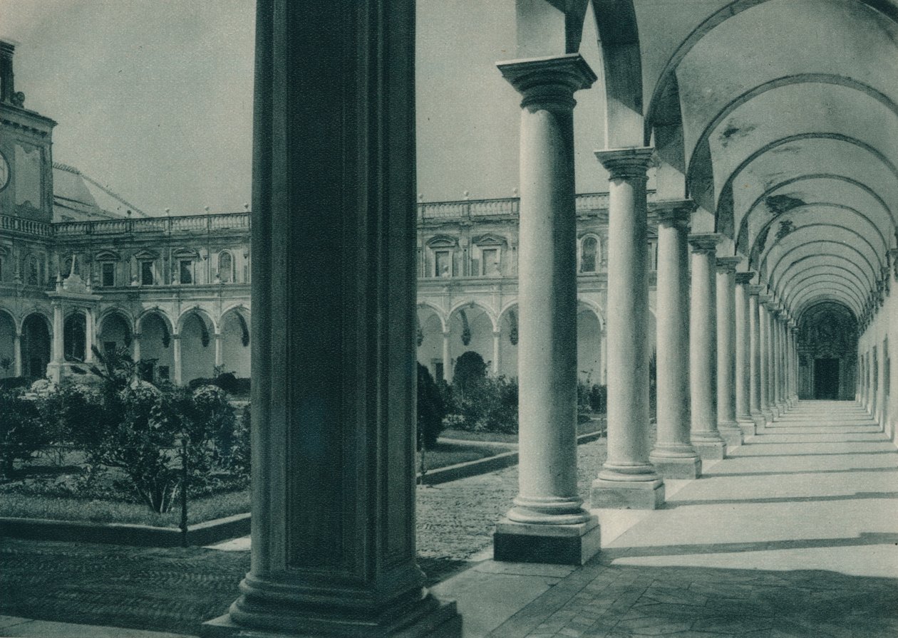 Kloosters in het Klooster van San Martino, nabij Napels, Italië door Eugen Poppel